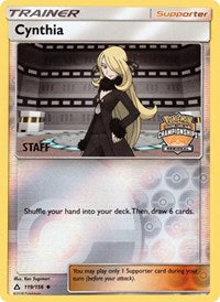 Cynthia (119/156) (Staff Regional Championship Promo) [Sun & Moon: Ultra Prism] - The Mythic Store | 24h Order Processing