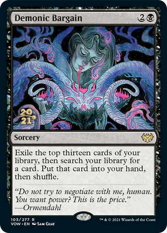 Demonic Bargain [Innistrad: Crimson Vow Prerelease Promos] - The Mythic Store | 24h Order Processing