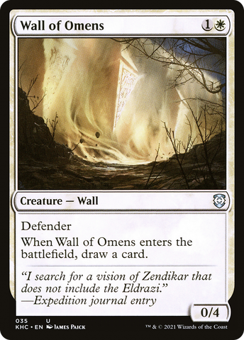 Wall of Omens [Kaldheim Commander] - The Mythic Store | 24h Order Processing
