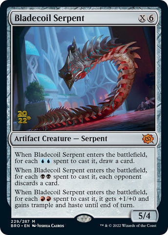 Bladecoil Serpent [The Brothers' War Prerelease Promos] - The Mythic Store | 24h Order Processing