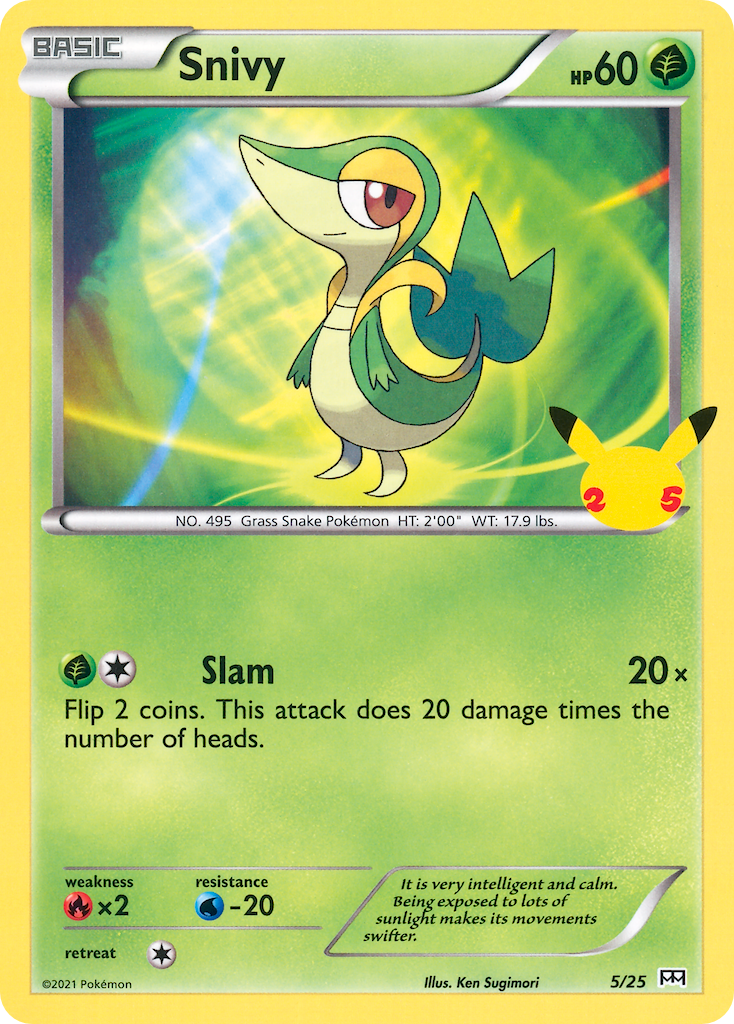 Snivy (5/25) [McDonald's 25th Anniversary] - The Mythic Store | 24h Order Processing