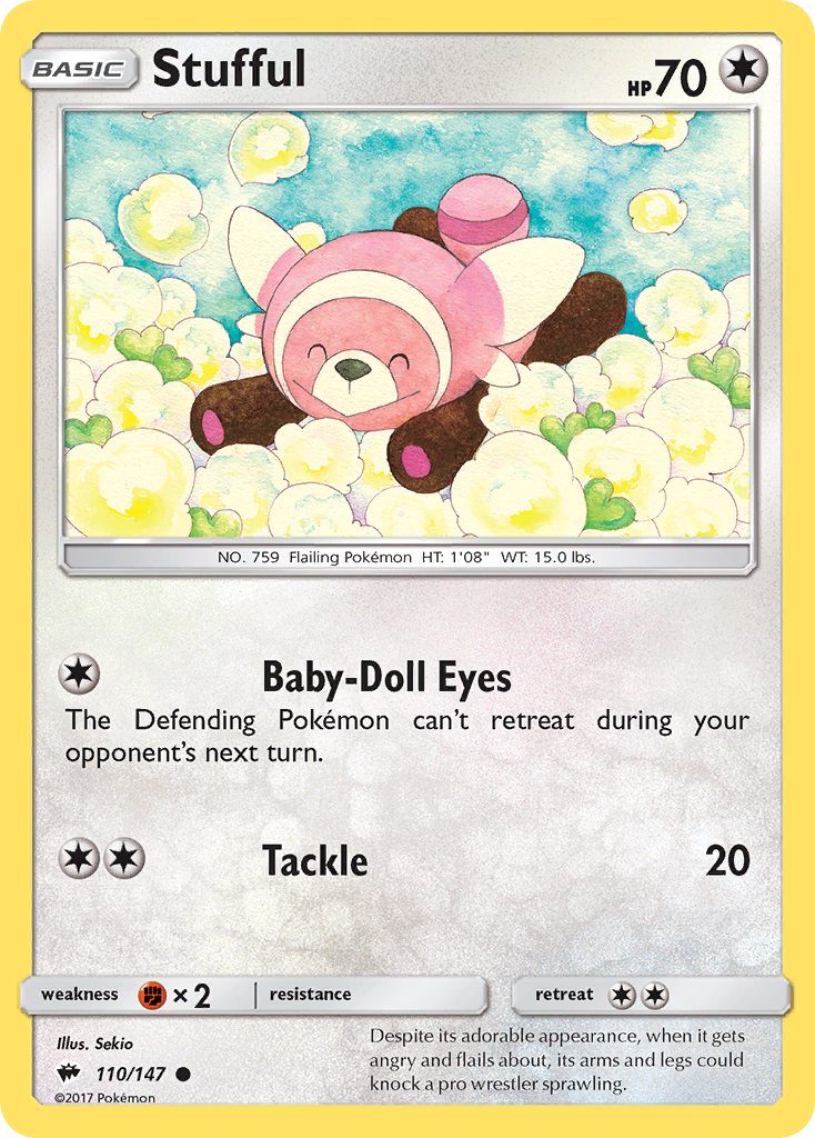 Stufful (110/147) [Sun & Moon: Burning Shadows] - The Mythic Store | 24h Order Processing