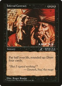 Infernal Contract (Oversized) [Oversize Cards] - The Mythic Store | 24h Order Processing