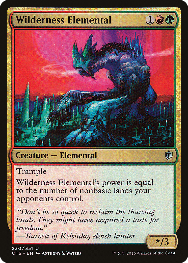 Wilderness Elemental [Commander 2016] - The Mythic Store | 24h Order Processing