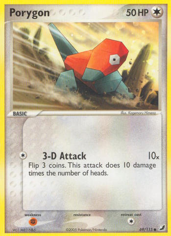 Porygon (69/115) [EX: Unseen Forces] - The Mythic Store | 24h Order Processing