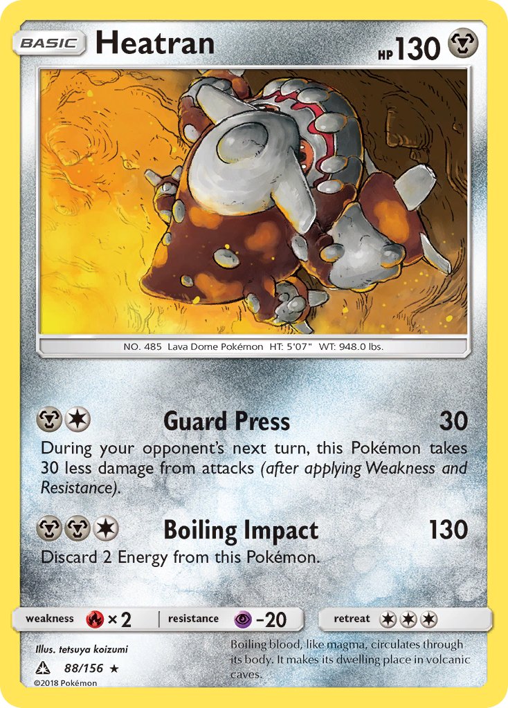 Heatran (88/156) (Prerelease Kit Exclusive) (Theme Deck Exclusive) [Sun & Moon: Ultra Prism] - The Mythic Store | 24h Order Processing
