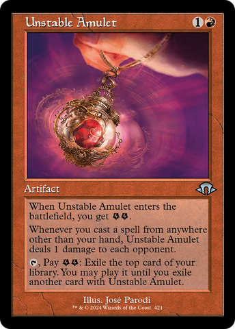 Unstable Amulet (Retro) [Modern Horizons 3] - The Mythic Store | 24h Order Processing