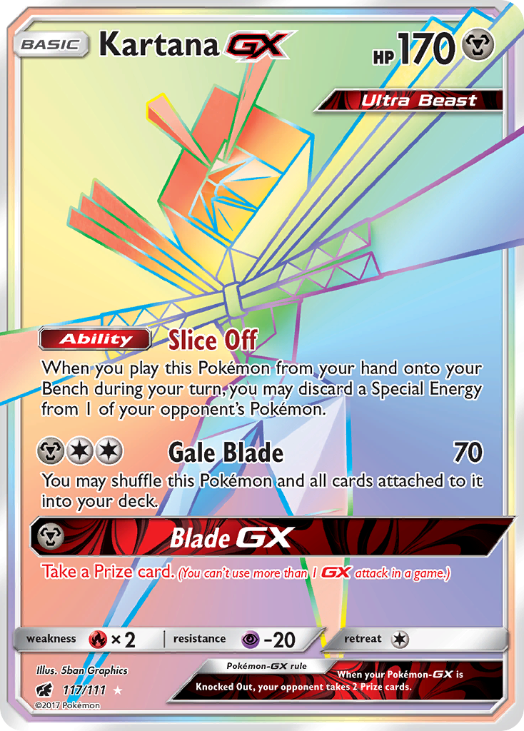 Kartana GX (117/111) [Sun & Moon: Crimson Invasion] - The Mythic Store | 24h Order Processing