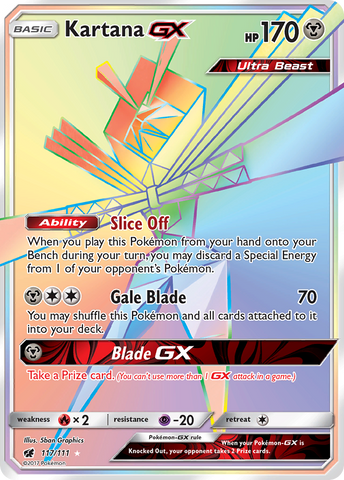 Kartana GX (117/111) [Sun & Moon: Crimson Invasion] - The Mythic Store | 24h Order Processing