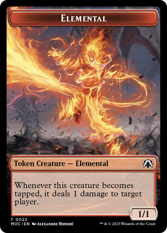 Elemental (22) // Elemental (9) Double-Sided Token [March of the Machine Commander Tokens] - The Mythic Store | 24h Order Processing