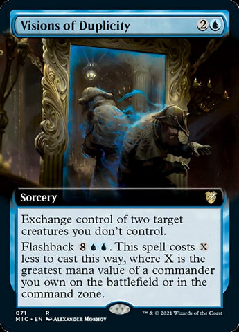 Visions of Duplicity (Extended Art) [Innistrad: Midnight Hunt Commander] - The Mythic Store | 24h Order Processing