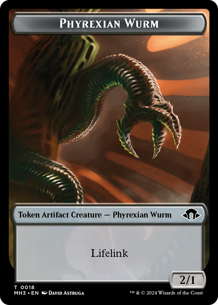 Phyrexian Wurm Token (0018) [Modern Horizons 3 Tokens] - The Mythic Store | 24h Order Processing