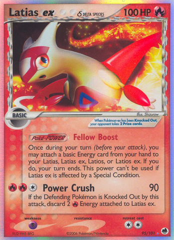 Latias ex (95/101) (Delta Species) [EX: Dragon Frontiers] - The Mythic Store | 24h Order Processing