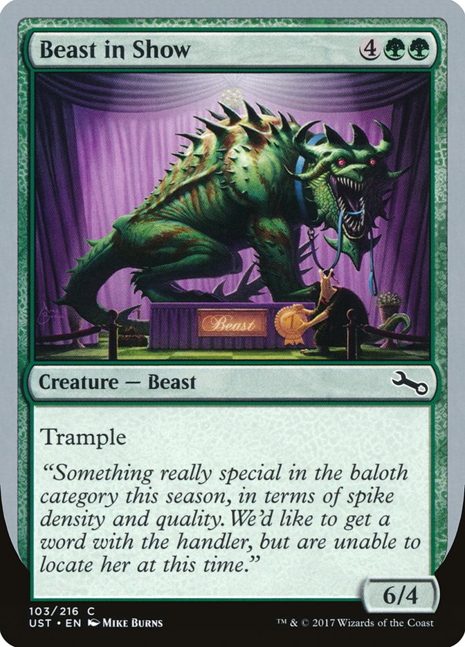 Beast in Show ("Something really special...") [Unstable] - The Mythic Store | 24h Order Processing