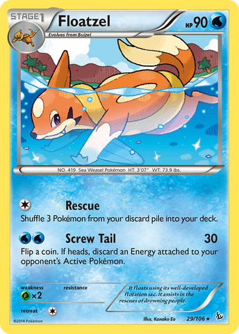 Floatzel (29/106) [XY: Flashfire] - The Mythic Store | 24h Order Processing