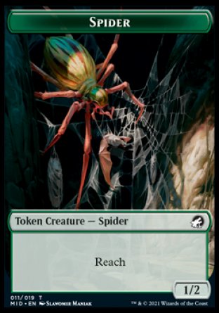Clue // Spider Double-Sided Token [Innistrad: Midnight Hunt Tokens] - The Mythic Store | 24h Order Processing