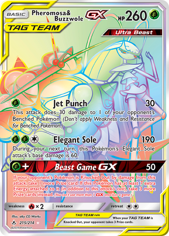Pheromosa & Buzzwole GX (215/214) [Sun & Moon: Unbroken Bonds] - The Mythic Store | 24h Order Processing