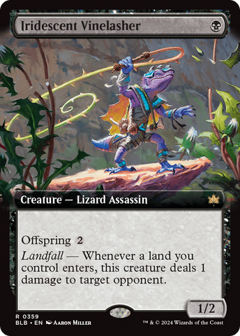 Iridescent Vinelasher (Extended Art) [Bloomburrow] - The Mythic Store | 24h Order Processing