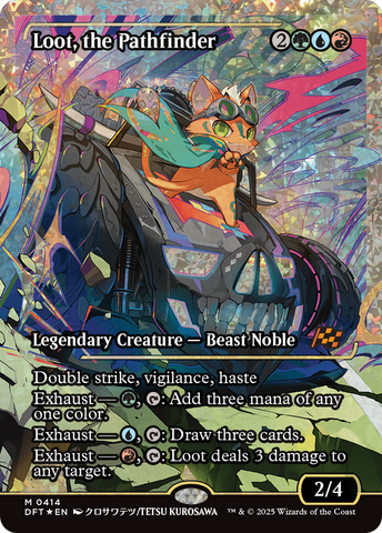 Loot, the Pathfinder (Showcase) (Fracture Foil) [Aetherdrift] - The Mythic Store | 24h Order Processing