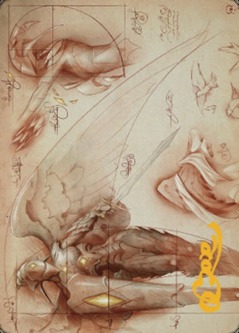 Platinum Angel Art Card (Gold-Stamped Signature) [The Brothers' War Art Series] - The Mythic Store | 24h Order Processing