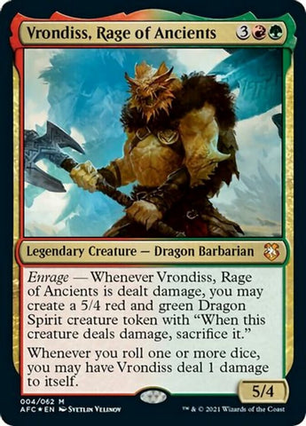 Vrondiss, Rage of Ancients (Display Commander) [Dungeons & Dragons: Adventures in the Forgotten Realms Commander] - The Mythic Store | 24h Order Processing