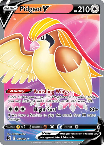 Pidgeot V (188/196) [Sword & Shield: Lost Origin] - The Mythic Store | 24h Order Processing