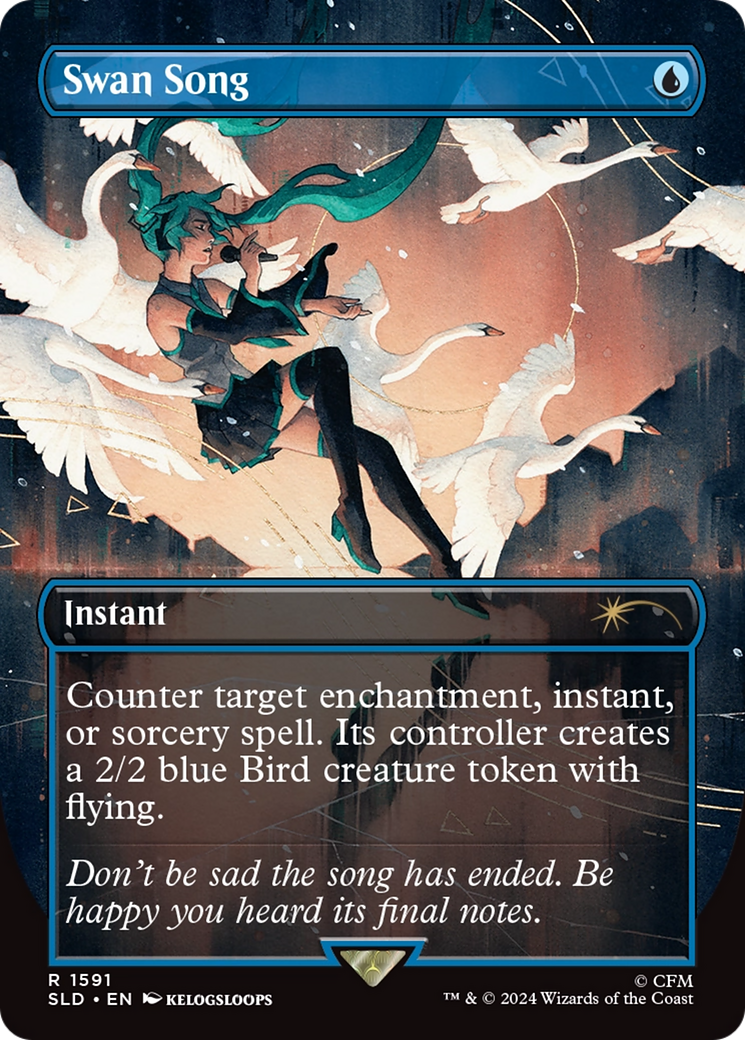 Swan Song (1591) (Rainbow Foil) [Secret Lair Drop Series] - The Mythic Store | 24h Order Processing