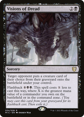 Visions of Dread [Innistrad: Midnight Hunt Commander] - The Mythic Store | 24h Order Processing