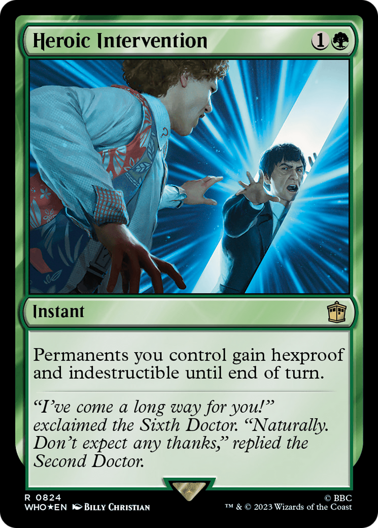 Heroic Intervention (Surge Foil) [Doctor Who] - The Mythic Store | 24h Order Processing