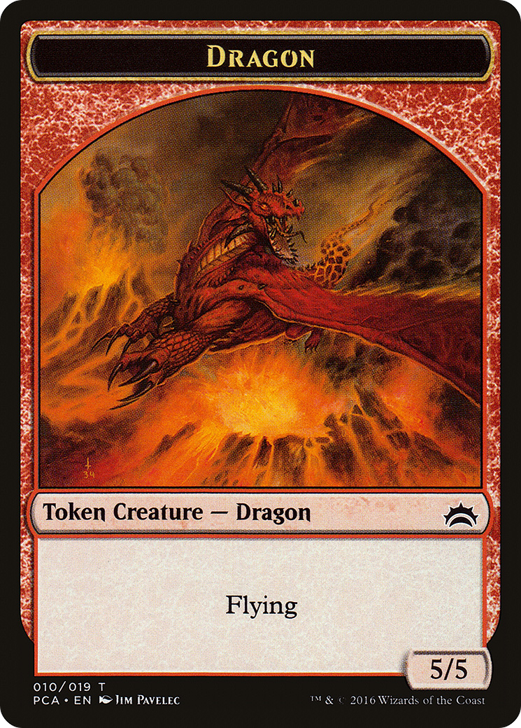 Dragon // Saproling Double-Sided Token [Planechase Anthology Tokens] - The Mythic Store | 24h Order Processing