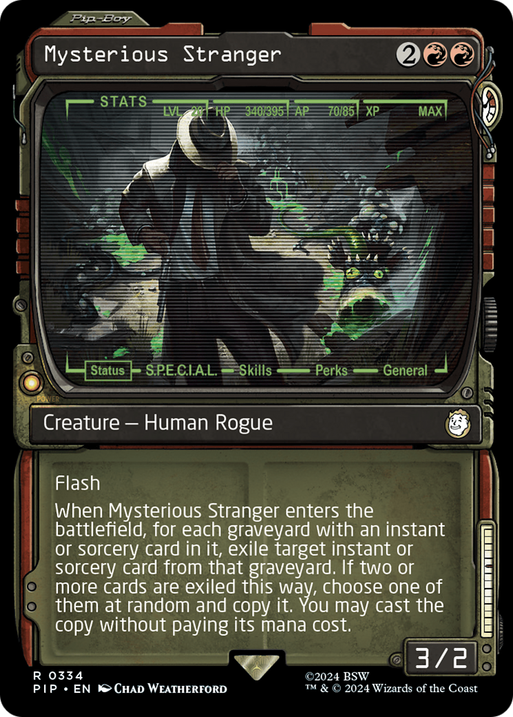 Mysterious Stranger (Showcase) [Fallout] - The Mythic Store | 24h Order Processing