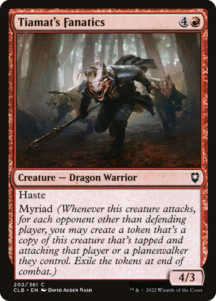 Tiamat's Fanatics [Commander Legends: Battle for Baldur's Gate] - The Mythic Store | 24h Order Processing