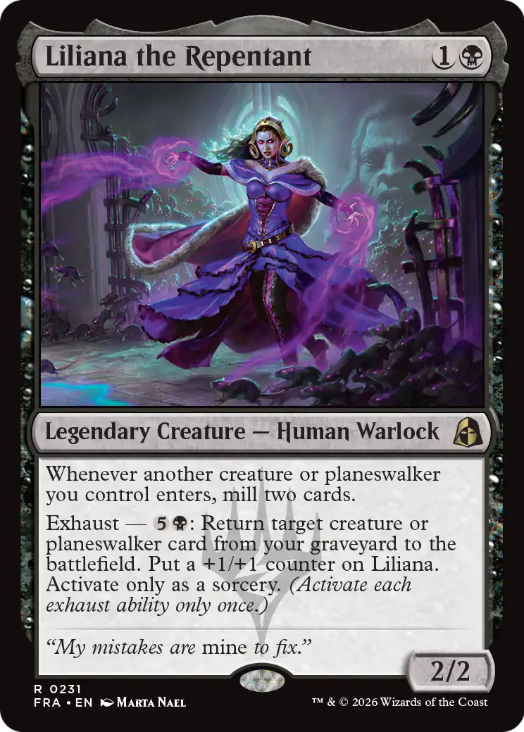 Liliana the Repentant [Reality Fracture] - The Mythic Store | 24h Order Processing