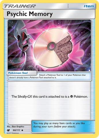 Psychic Memory (98/111) [Sun & Moon: Crimson Invasion] - The Mythic Store | 24h Order Processing