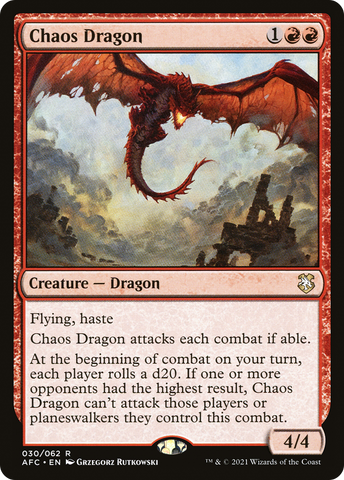 Chaos Dragon [Dungeons & Dragons: Adventures in the Forgotten Realms Commander] - The Mythic Store | 24h Order Processing