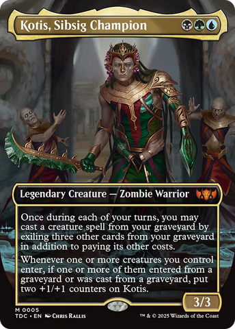 Kotis, Sibsig Champion (Borderless) [Tarkir: Dragonstorm Commander] - The Mythic Store | 24h Order Processing