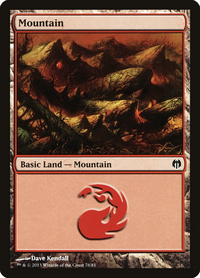 Mountain (76) [Duel Decks: Heroes vs. Monsters] - The Mythic Store | 24h Order Processing