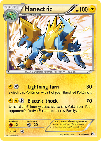 Manectric (61/160) [XY: Primal Clash] - The Mythic Store | 24h Order Processing