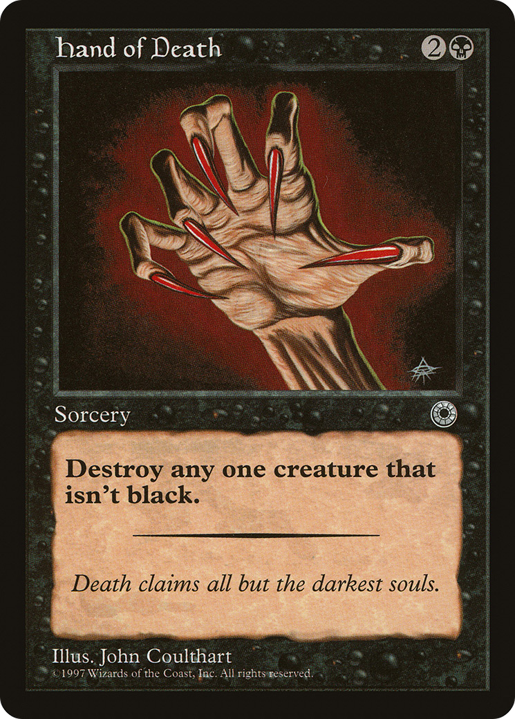Hand of Death (Without Creature Color Explanation) [Portal] - The Mythic Store | 24h Order Processing