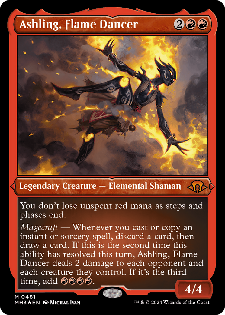 Ashling, Flame Dancer (Foil Etched) [Modern Horizons 3] - The Mythic Store | 24h Order Processing