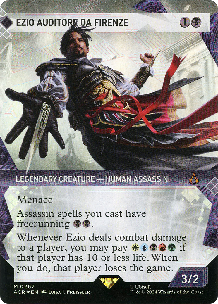 Ezio Auditore da Firenze (Showcase) (Textured Foil) [Assassin's Creed] - The Mythic Store | 24h Order Processing