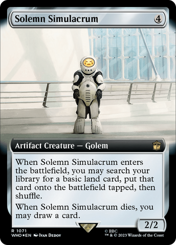 Solemn Simulacrum (Extended Art) (Surge Foil) [Doctor Who] - The Mythic Store | 24h Order Processing