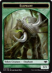 Elephant (012) // Spirit (016) Double-Sided Token [Modern Horizons Tokens] - The Mythic Store | 24h Order Processing