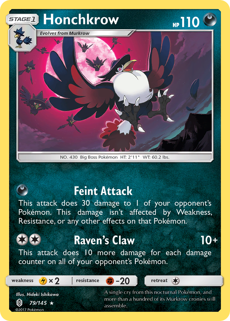 Honchkrow (79/145) [Sun & Moon: Guardians Rising] - The Mythic Store | 24h Order Processing
