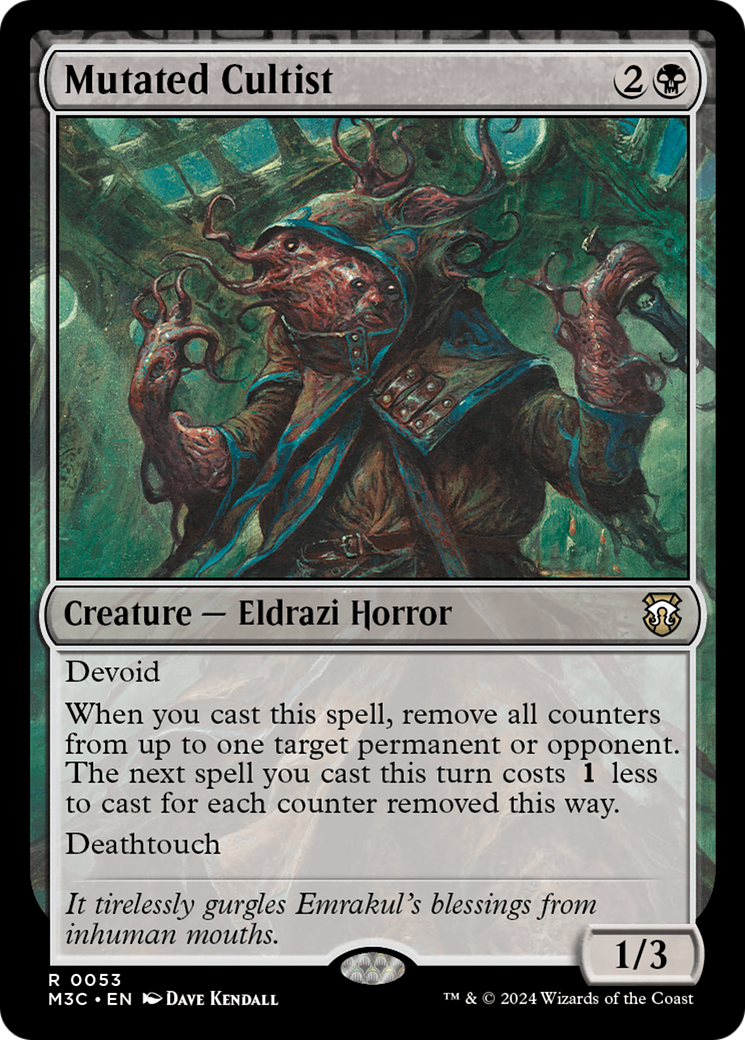 Mutated Cultist (Ripple Foil) [Modern Horizons 3 Commander] - The Mythic Store | 24h Order Processing