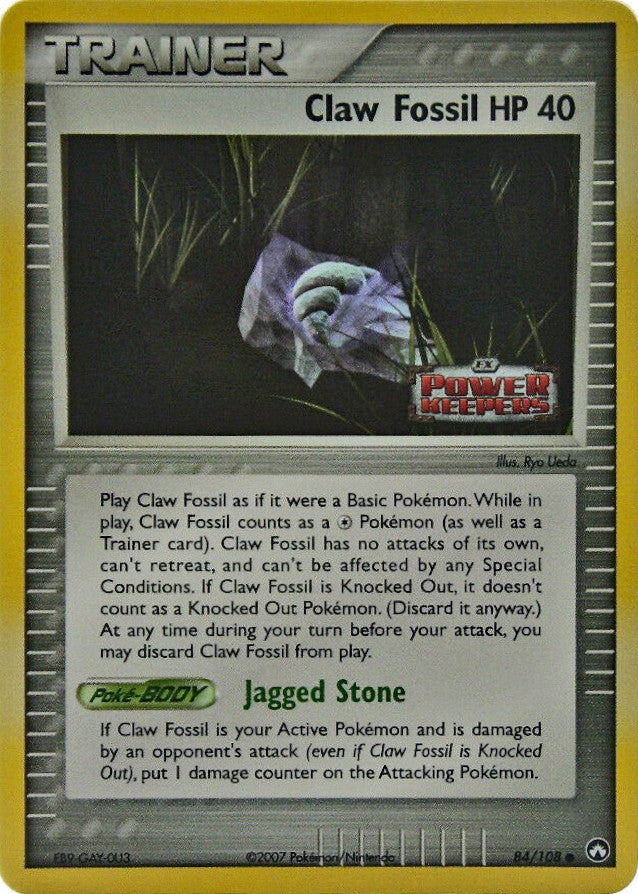 Claw Fossil (84/108) (Stamped) [EX: Power Keepers] - The Mythic Store | 24h Order Processing
