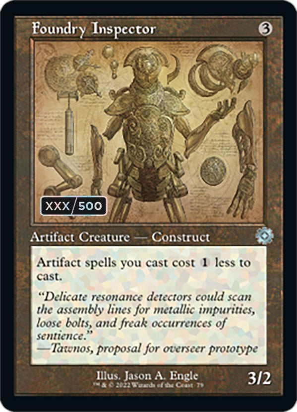 Foundry Inspector (Retro Schematic) (Serialized) [The Brothers' War Retro Artifacts] - The Mythic Store | 24h Order Processing