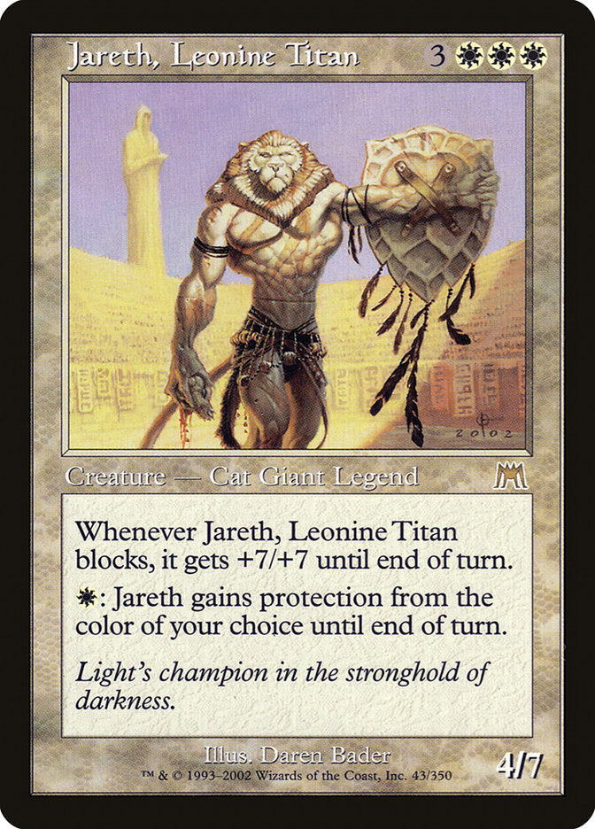 Jareth, Leonine Titan [Onslaught] - The Mythic Store | 24h Order Processing