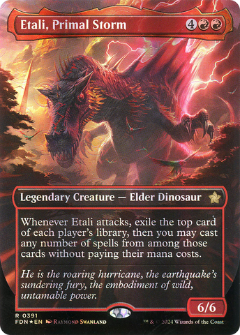 Etali, Primal Storm (Borderless) (Mana Foil) [Foundations] - The Mythic Store | 24h Order Processing
