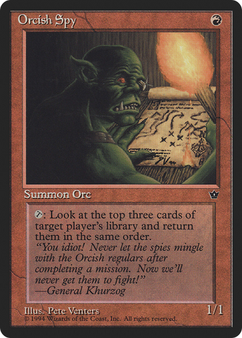 Orcish Spy (Pete Venters) [Fallen Empires] - The Mythic Store | 24h Order Processing